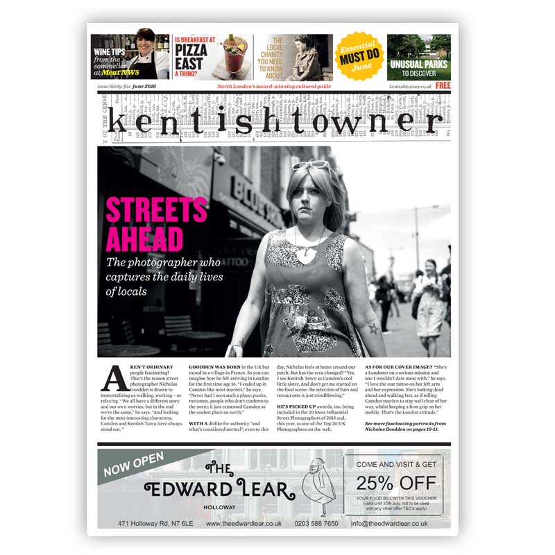 A recent cover of Kentishtowner.