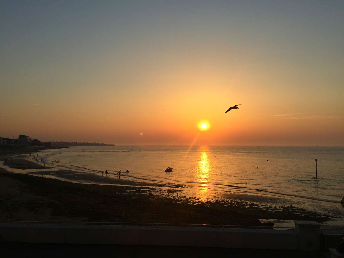 The obligatory sunset shot from our terrace. Photo: SE